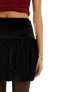Фото #7 товара Miss Selfridge puff ball skirt in black velvet