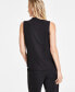 ფოტო #2 პროდუქტის Women's Pleated Sleeveless Blouse