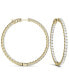 ფოტო #2 პროდუქტის Moissanite Hoop Earrings (5/8 ct. t.w. Diamond Equivalent) in 14k Gold or White Gold