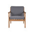 Фото #11 товара Набор стол и 3 кресла Home ESPRIT Коричневый Серый древесина акации 120 x 72 x 75 cm