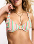 Фото #6 товара Billabong Island Glow Emma underwire bikini top in multi stripe