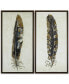 Urban Habitat Gilded Feathers 2-Pc. Foil-Embellished Canvas Print Set