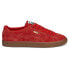 Фото #1 товара Puma Suede Vtg Hairy Suede Lace Up Mens Red Sneakers Casual Shoes 38569804