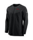 Men's Black Atlanta Falcons Sideline Half-Zip UV Performance Jacket Черный, L - фото #3