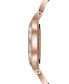 ფოტო #2 პროდუქტის Women's Rubaiyat Diamond (1/4 ct. t.w.) Rose Gold-Tone Stainless Steel Bracelet Watch 35mm