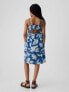 Kids Denim Tank Dress blue white floral, XS - фото #2