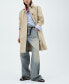 Фото #6 товара Women's Belted Cotton Trench Coat