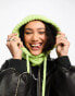 Basic Pleasure Mode atomic loose chunky knitted hood in bright green