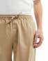 Фото #2 товара GANT drawstring logo stretch cotton shorts in khaki beige