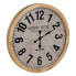 Wall Clock White Natural Wood Crystal 76 x 76 x 6 cm