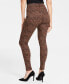 Фото #2 товара Women's Animal-Print High-Rise Skinny Jeans, Created for Macy's