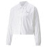 Фото #3 товара Puma T7 Woven Button Up Jacket Womens White Casual Athletic Outerwear 53352202