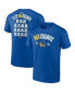Men's Royal Golden State Warriors 2022 NBA Finals Champions Final Buzzer Jersey Roster T-shirt