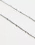 ASOS DESIGN sunglasses chain with dot dash design in silver tone