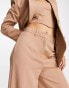 SNDYS tailored wide leg trouser co-ord in camel