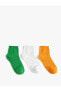 Фото #9 товара 3'lü Soket Çorap Seti Çok Renkli