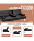 Фото #4 товара Convertible Folding Futon Sofa Bed Leather