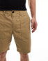 PS Paul Smith casual shorts with patch logo in tan