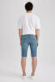 Skinny Fit Jean Bermuda