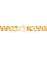 Фото #5 товара Polished Curb Chain Necklace 22" in 10K Yellow Gold