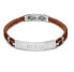 Malibu Brown Leather Bracelet JUMB01346JWSTBWT/U