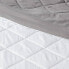 5pc Full/Queen Solid Microfiber Reversible Decorative Bed Set with Throw White