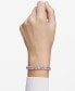 Rhodium-Plated Square-Crystal Flex Bracelet