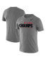 Фото #2 товара Men's Heathered Gray Georgia Bulldogs College Football Playoff 2021 National Champions Stack Performance T-shirt