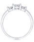 ფოტო #2 პროდუქტის Diamond 3-Stone Promise Ring in 10k White Gold (1/4 ct. t.w.)