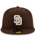 Фото #4 товара Men's Brown San Diego Padres Alternate Authentic Collection On-Field 59FIFTY Fitted Hat