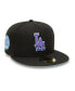 ფოტო #1 პროდუქტის Men's Black Los Angeles Dodgers 1980 MLB All-Star Game Black Light 59FIFTY Fitted Hat