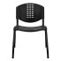 Фото #3 товара Hercules Series 880 Lb. Capacity Black Plastic Stack Chair With Black Frame