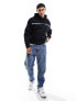 Фото #3 товара Armani Exchange chest stripe logo hoodie in navy