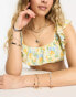 Фото #2 товара & Other Stories frill bikini top in mini floral print