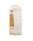 65" Arched Full Length Mirror Floor Dressing Mirror - Golden