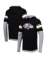 Фото #1 товара Men's Black Baltimore Ravens Long Sleeve Hoodie T-shirt