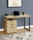 Фото #3 товара Desk with 3 Storage Drawers and Floating Desktop