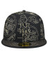 ფოტო #2 პროდუქტის Men's Black New York Mets 59FIFTY Day Allover Fitted Hat