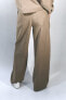 Фото #3 товара Широкие брюки с эластичным поясом ZARA