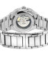ფოტო #3 პროდუქტის Men's Potente Swiss Automatic Silver-Tone Stainless Steel Watch 40mm