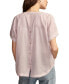 ფოტო #2 პროდუქტის Women's Cotton Striped Dolman Popover Shirt