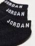 Jordan 3 pack ankle socks in black