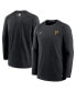 Фото #1 товара Men's Black Pittsburgh Pirates Authentic Collection Logo Performance Long Sleeve T-shirt