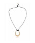 Фото #2 товара ETTIKA hammered Golden Loop Pendant 18K Gold Plated Necklace