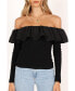 ფოტო #1 პროდუქტის Womens Cloe Off Shoulder Top