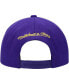 ფოტო #5 პროდუქტის Men's Purple Los Angeles Lakers Two Tonal Snapback Hat