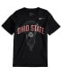 Big Boys Black Ohio State Buckeyes Lacrosse Performance T-shirt