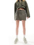 ASOS DESIGN cargo mini skirt in khaki co-ord 34 - фото #1