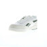 Reebok BB 4000 II Mens White Leather Lace Up Lifestyle Sneakers Shoes 10