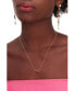 Фото #3 товара kate spade new york gold-Tone Crystal Lip Pendant Necklace, 16" + 3" extender